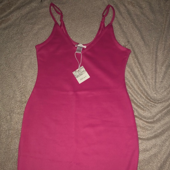 PINK BODYCON DRESS - Picture 2 of 2